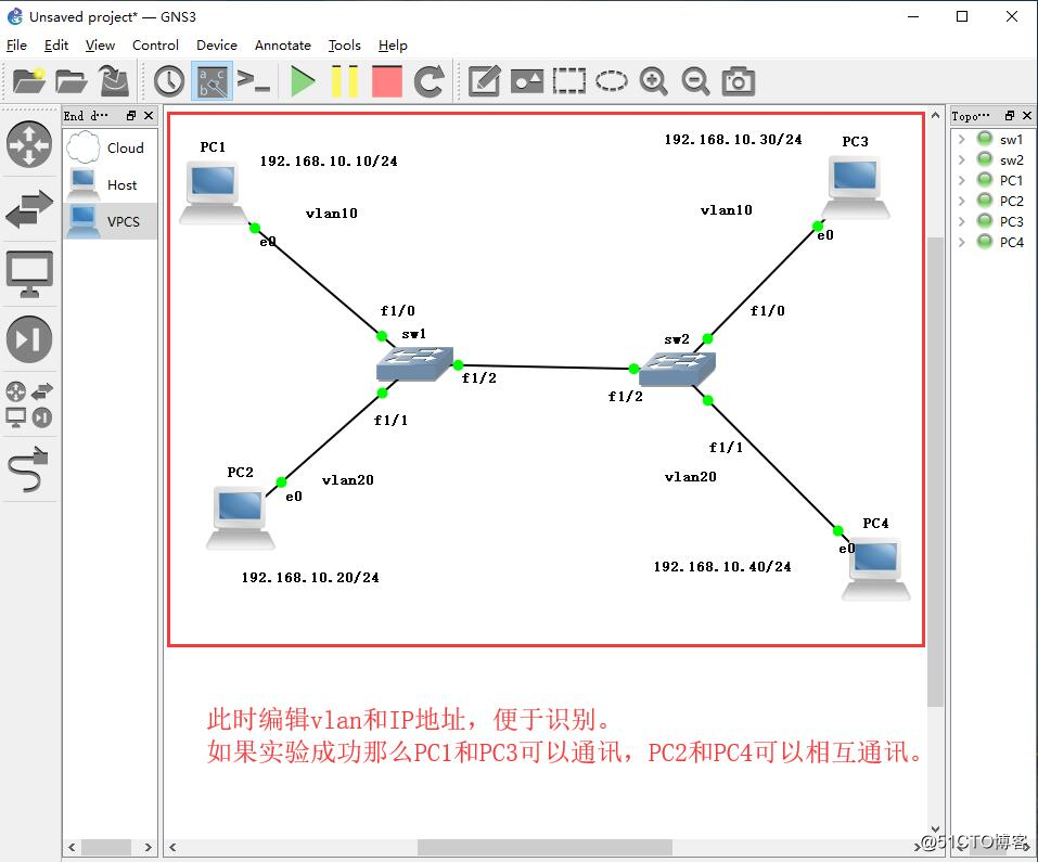 Trunk的配置——实验篇