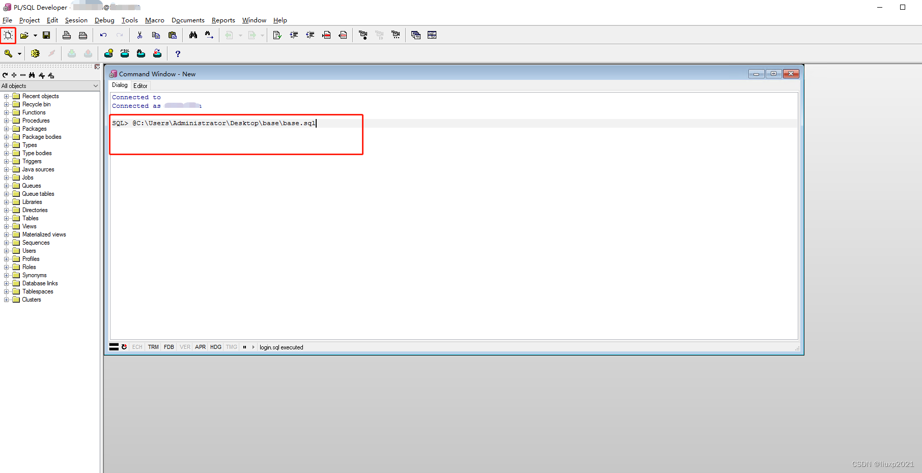 ORACLE 导入sql脚本文件_oracle导入sql文件命令-CSDN博客