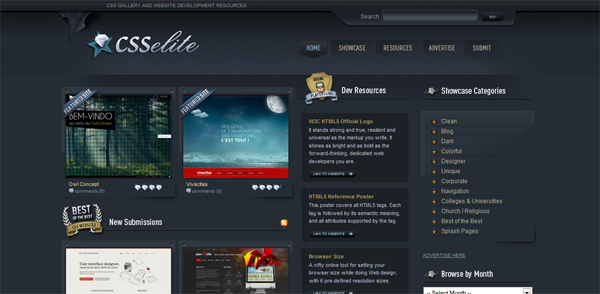 25 Best CSS Web Design Showcase Directories