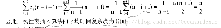 平均插入时间复杂度