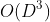 O(D^3)