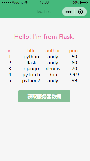 小程序页面