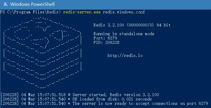 启动Redis Server