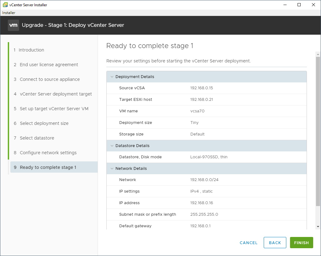 How to upgrade vCenter Server Appliance 6.7 to 7.0_警告: please consider ...