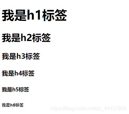 标题标签效果图