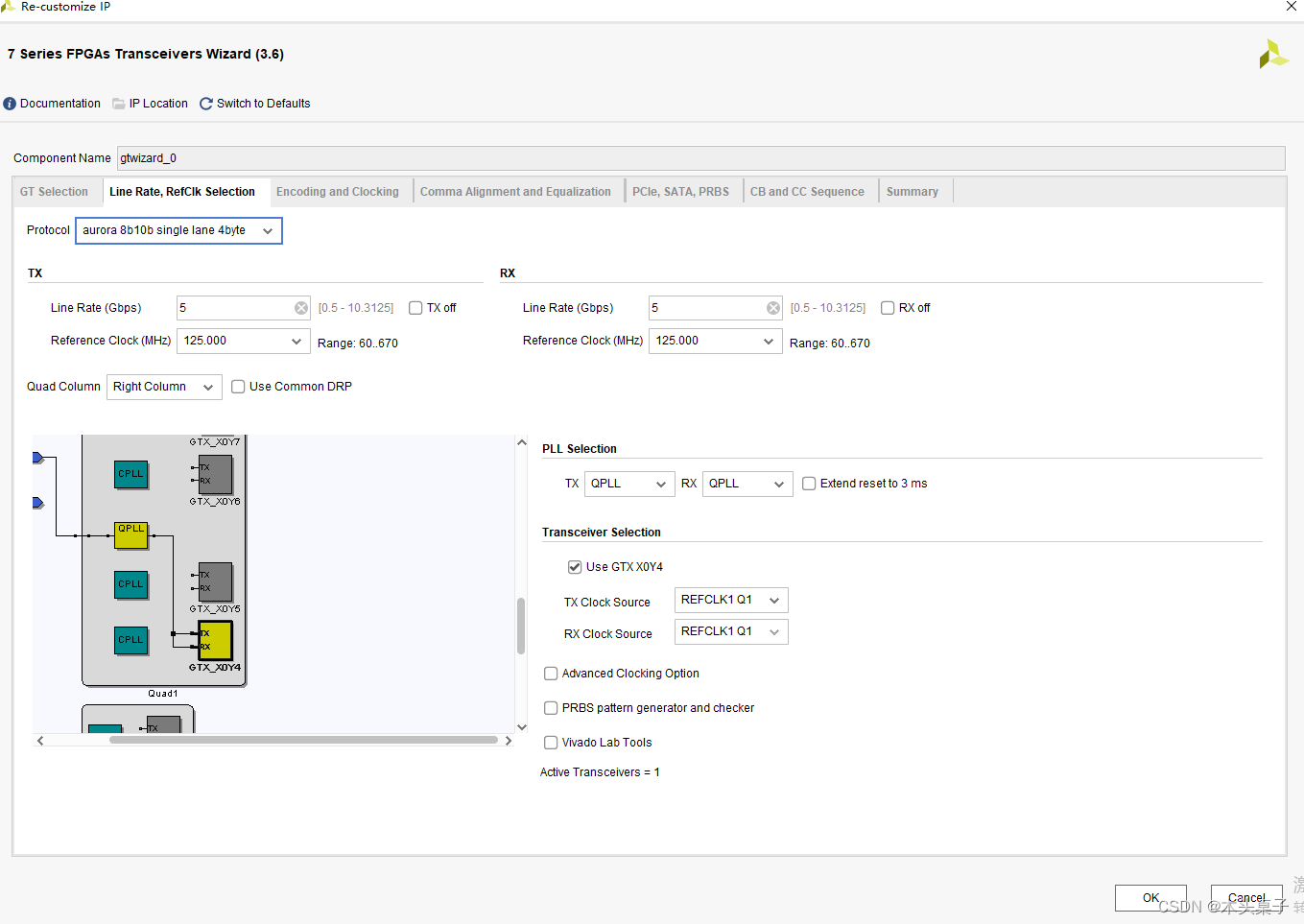 7 series FPGAs Transceivers Wizard IP使用-CSDN博客