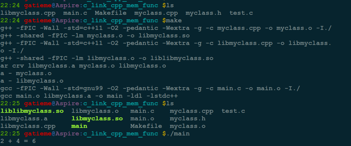 C中调用C++中类成员数据(面向对象的数据)
