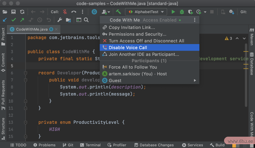 IntelliJ IDEA竟然支撑音视频谈天了 b2f33ce0f74a463e8209de8f9da71042.png