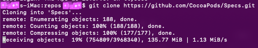 CocoaPods-Specs-git-Downloading