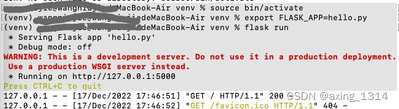 mac启动flask报错：Error: Could not import ‘hello‘.及zsh: command not found ...