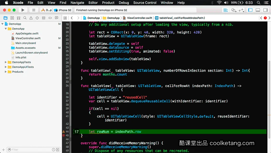 互动教程 for Xcode9 & Swift4-酷课堂