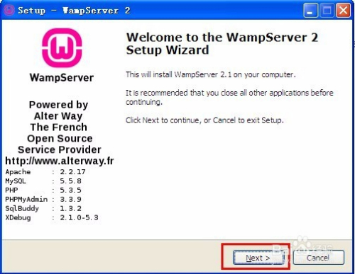 windows环境下wampserver安装及配置详细教程