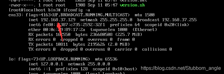 查看当前Linux的ip地址