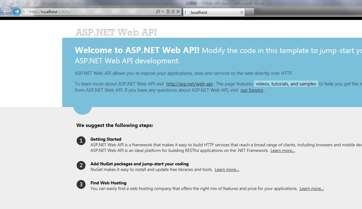 asp.net web api教程(一) 你的第一个web api