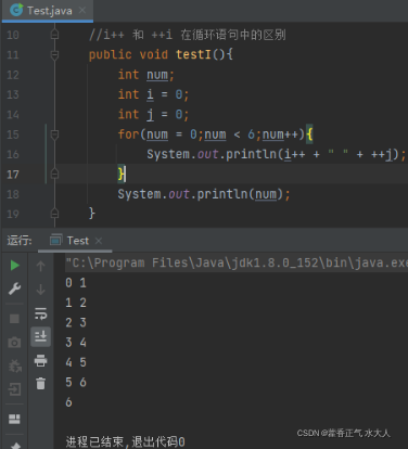 For I 利用for循环深入理解i++和++i_for循环i++与++i-CSDN博客