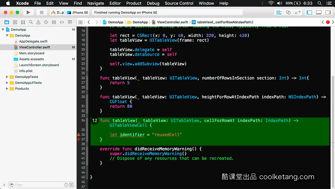 互动教程 for Xcode9 & Swift4-酷课堂