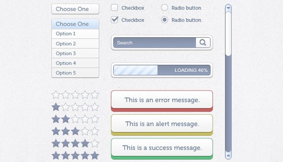 free creative and simple web elements
