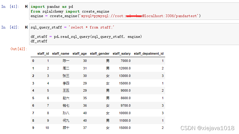 加载mysql数据