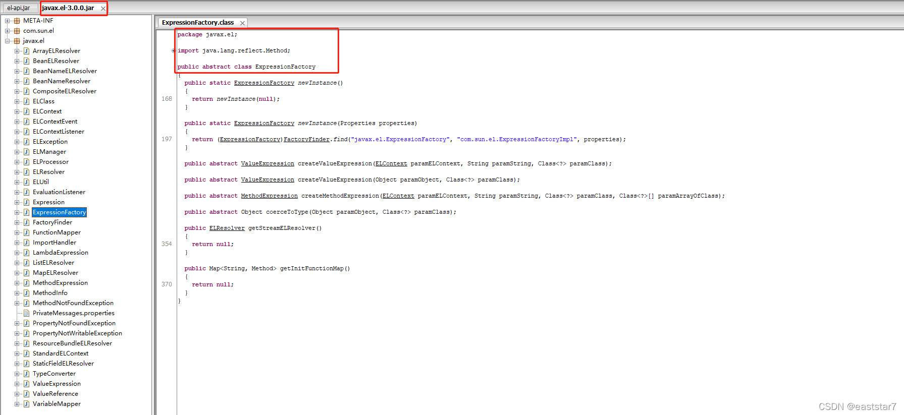 javax.el-3.0.0.jar中的“javax.el.ExpressionFactory”