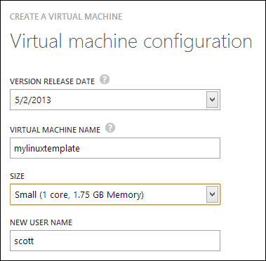 Creating a VM