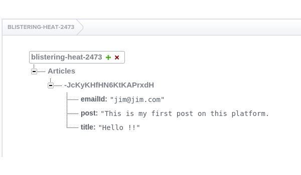 Firebase数据结构