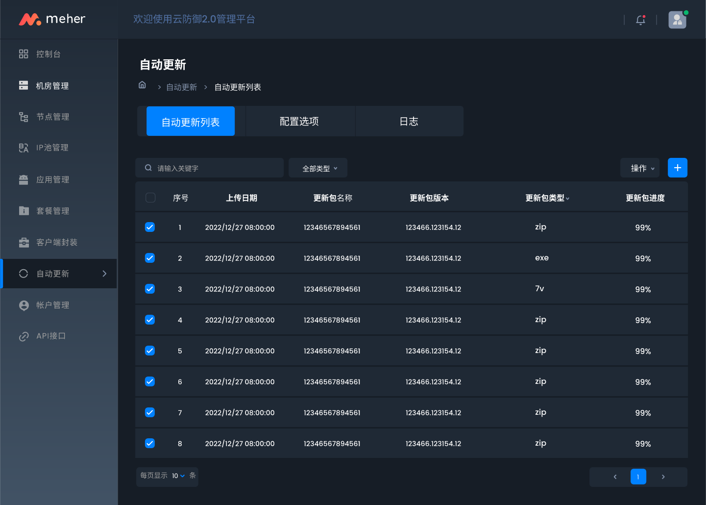 分页查询=分表分页查询