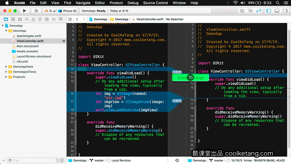 互动教程 for Xcode9 & Swift4-酷课堂