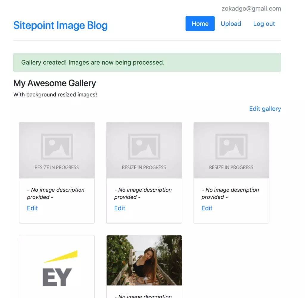 Gallery page