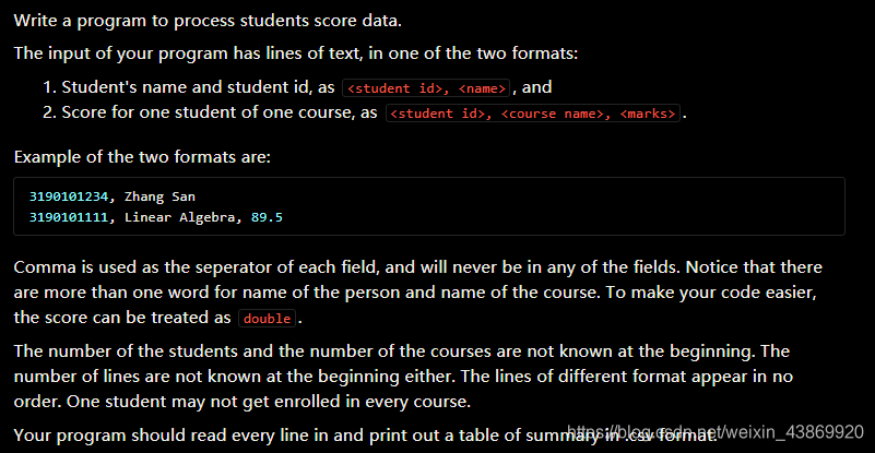 7-4 Score Processing-CSDN博客