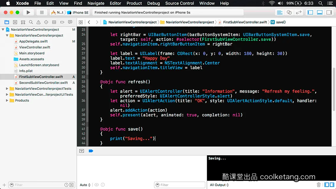 互动教程 for Xcode9 & Swift4-酷课堂