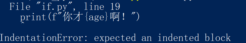 Python报错:IndentationError: expected an indented block_indentationerror ...