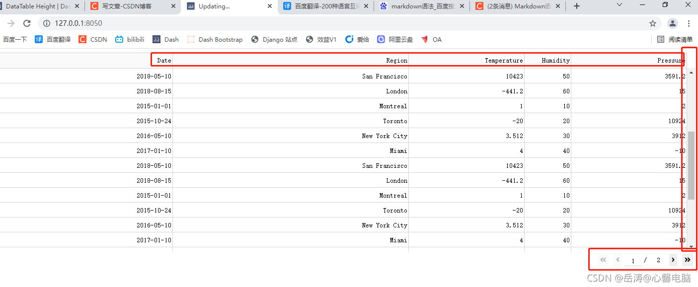 Python Dash Tabs 【Python百日基础系列】Day30 - Dash_table基础_python dash tabs-CSDN博客
