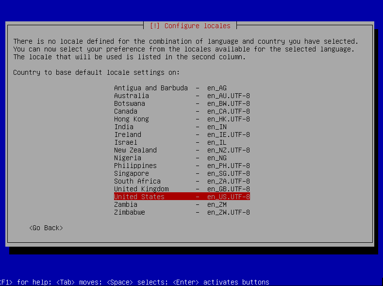 Configure Locales