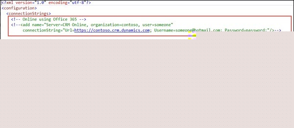 Mscrm Web 服务示例步骤 2