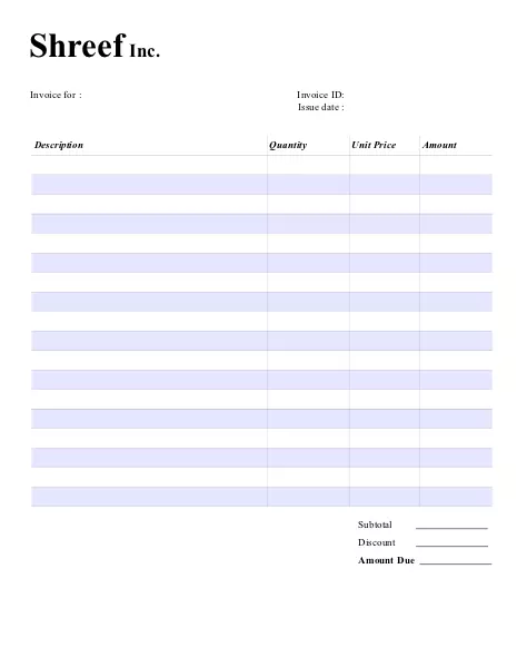 invoice template