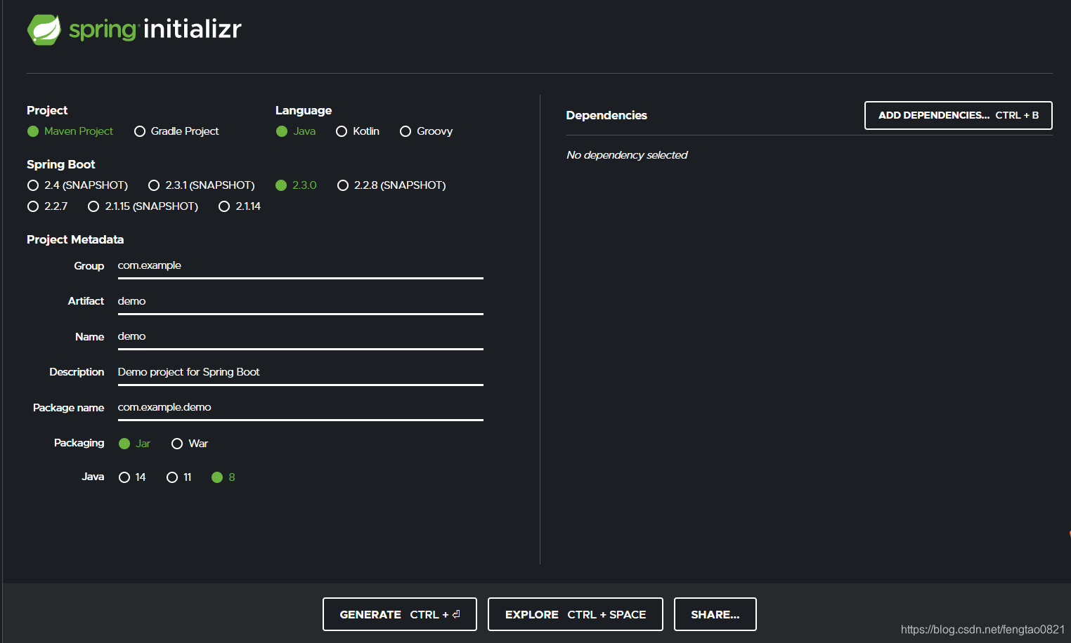 springboot官方推荐创建方式