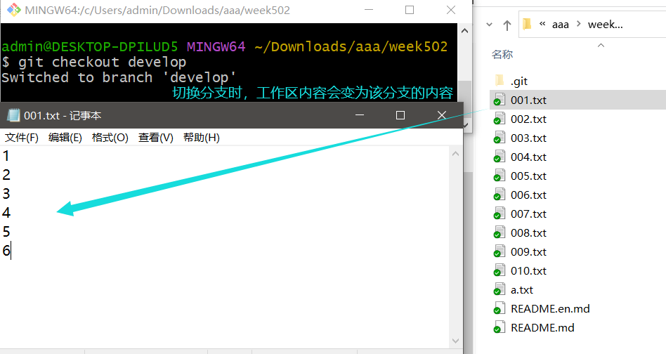 git快速入门(3)__ 分支创建、切换和合并