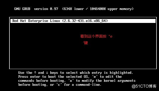 RedHat6重置root密码