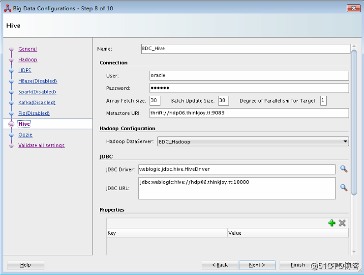 Configuring Oracle Data Integrator for Cloudera