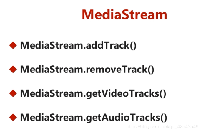 MediaStream类的方法