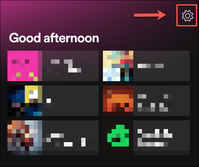 Press the Settings cog in the Home tab in the Spotify app on iOS and Android