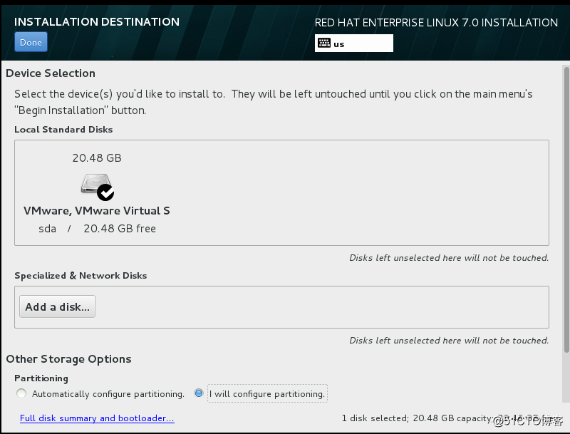 安装VM ware及虚拟机（Redhat 7.0）