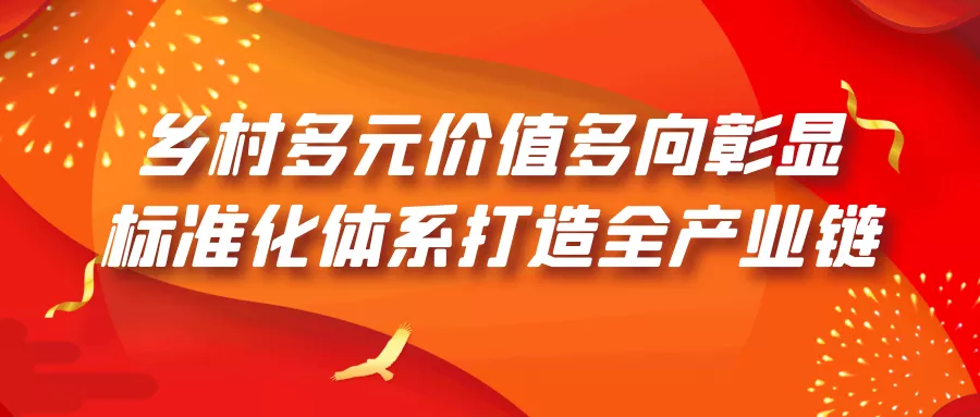 乡村多元价值多向彰显，标准化体系打造全产业链