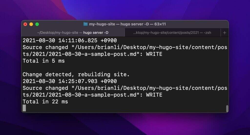 Hugo网站重建