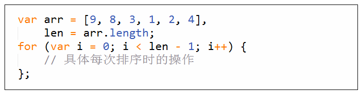 冒泡代码01-排序次数，冒泡排序法，JavaScript