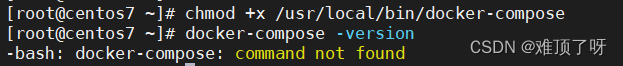 报错command not found