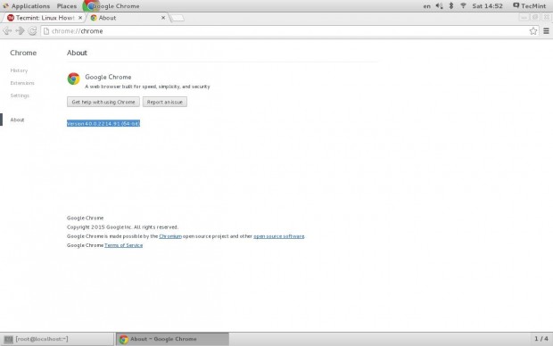 About Google Chrome