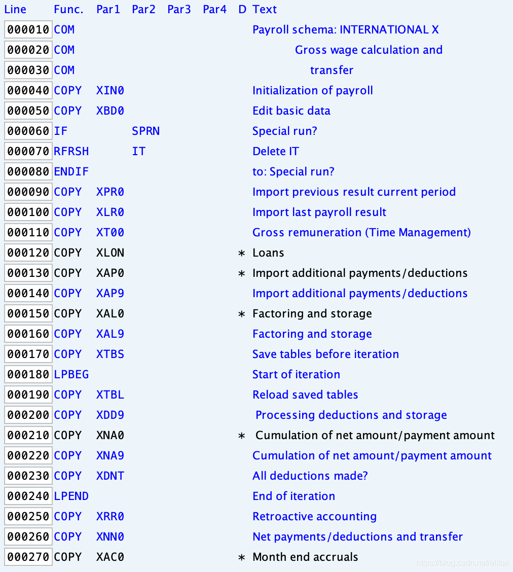 International payroll schema