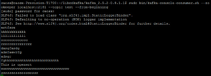 kafka环境搭建及librdkafka测试 kafka环境搭建及librdkafka测试