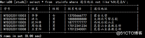 Linux系统下mariadb数据库的基本操作